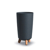 Prosperplast Gracia Tubus Slim Eco Wood Planter 19.5x19.5x36.5cm - Anthracite